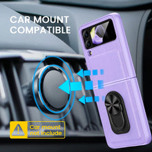 Load image into Gallery viewer, Samsung Galaxy Z Flip 4 Case Stand, Galaxy Z Flip 4 Case - Purple - Redpepper Cases