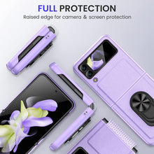 Load image into Gallery viewer, Samsung Galaxy Z Flip 4 Case Stand, Galaxy Z Flip 4 Case - Purple - Redpepper Cases
