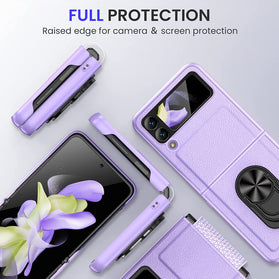 Samsung Galaxy Z Flip 4 Case Stand, Galaxy Z Flip 4 Case - Purple - Redpepper Cases