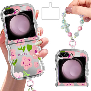 Samsung Galaxy Z Flip 5 Case with Strap and Phone Card Gasket Phone Case - Redpepper Cases
