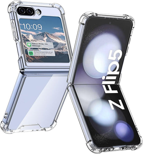 Samsung Galaxy Z Flip 5 Clear Case Compatible Magnetic Phone Case - Redpepper Cases