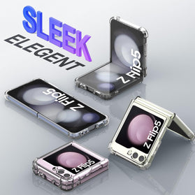 Samsung Galaxy Z Flip 5 Clear Case Compatible Magnetic Phone Case - Redpepper Cases