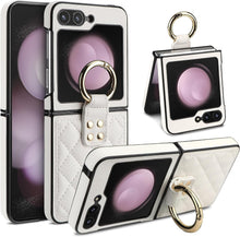 Load image into Gallery viewer, Samsung Galaxy Z Flip 5 with Ring Luxury Soft Rhomboid Protective Cover - Redpepper Cases