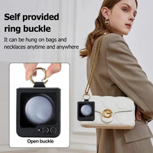 Load image into Gallery viewer, Samsung Galaxy Z Flip 5 with Ring Luxury Soft Rhomboid Protective Cover - Redpepper Cases