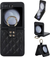 Load image into Gallery viewer, Samsung Galaxy Z Flip 5 with Ring Luxury Soft Rhomboid Protective Cover - Redpepper Cases