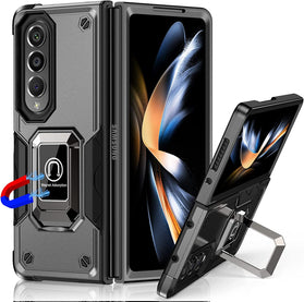 Samsung Galaxy Z Fold 4 Case Heavy Duty Protection Hard PC Case Black - Redpepper Cases