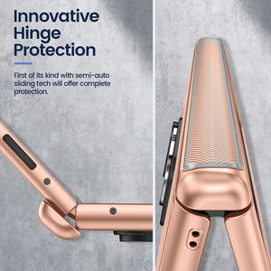 Samsung Galaxy Z Fold 4 Case Hinge Protection & Screen Protector 4 5G- Rose Gold - Redpepper Cases
