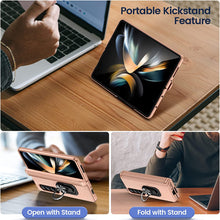 Load image into Gallery viewer, Samsung Galaxy Z Fold 4 Case Hinge Protection &amp; Screen Protector 4 5G- Rose Gold - Redpepper Cases