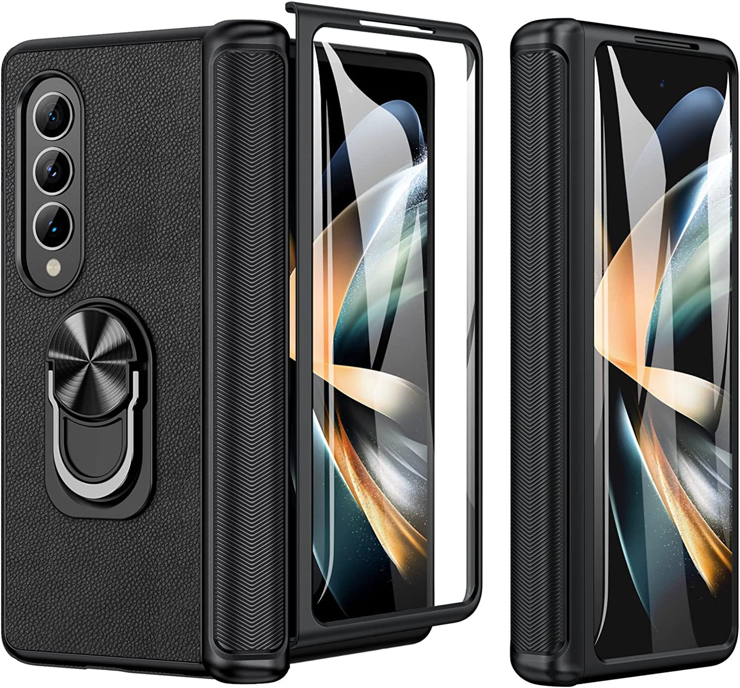Samsung Galaxy Z Fold 4 Case Hinge Protection & Screen Protector 4 5G- Rose Gold - Redpepper Cases