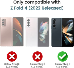 Samsung Galaxy Z Fold 4 Case, Z Fold 4 Case Slide Camera Cover Black - Redpepper Cases