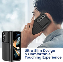 Load image into Gallery viewer, Samsung Galaxy Z Fold 4 Case, Z Fold 4 Case Slide Camera Cover Black - Redpepper Cases