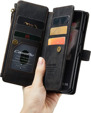 Load image into Gallery viewer, Samsung Galaxy Z Fold 4 Case Z Fold 4 Case Wallet Magnetic All-Inclusive Case (Black) - Redpepper Cases