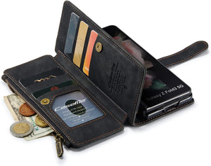 Samsung Galaxy Z Fold 4 Case Z Fold 4 Case Wallet Magnetic All-Inclusive Case (Black) - Redpepper Cases