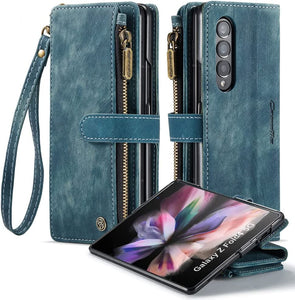 Samsung Galaxy Z Fold 4 Case Z Fold 4 Case Wallet Magnetic All-Inclusive Case (Black) - Redpepper Cases
