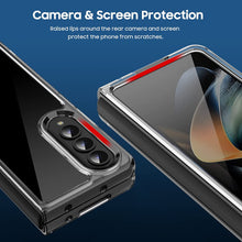 Load image into Gallery viewer, Samsung Galaxy Z Fold 4 Clear Case, Crystal Flexible Edges Hard Back (Pure Clear) - Redpepper Cases