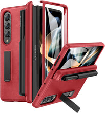 Load image into Gallery viewer, Samsung Galaxy Z Fold 4 Hinge Protection S Pen Holder Protective Phone Case - Redpepper Cases