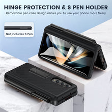 Load image into Gallery viewer, Samsung Galaxy Z Fold 4 Hinge Protection S Pen Holder Protective Phone Case - Redpepper Cases