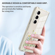 Load image into Gallery viewer, Samsung Galaxy Z Fold 5 Case Flower Clear Floral Phone Case - Redpepper Cases