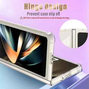 Samsung Galaxy Z Fold 5 Case Flower Clear Floral Phone Case - Redpepper Cases