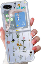 Load image into Gallery viewer, Samsung Galaxy Z Fold 5 Case Flower Clear Floral Phone Case - Redpepper Cases