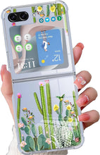 Load image into Gallery viewer, Samsung Galaxy Z Fold 5 Case Flower Clear Floral Phone Case - Redpepper Cases