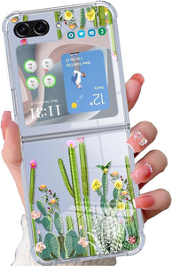 Samsung Galaxy Z Fold 5 Case Flower Clear Floral Phone Case - Redpepper Cases