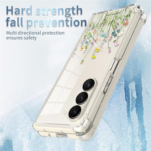 Samsung Galaxy Z Fold 5 Case Flower Clear Floral Phone Case - Redpepper Cases