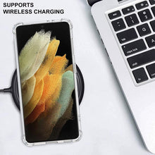 Load image into Gallery viewer, Samsung S21 Ultra 6.8&quot;,Gifun Hard PC+TPU Bumper Clear Protective Case - Redpepper Cases