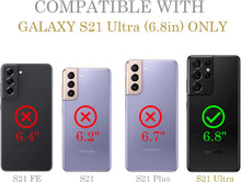 Load image into Gallery viewer, Samsung S21 Ultra 6.8&quot;,Gifun Hard PC+TPU Bumper Clear Protective Case - Redpepper Cases