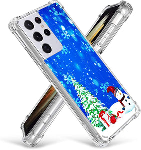 Samsung S21 Ultra 6.8",Gifun Hard PC+TPU Bumper Clear Protective Case - Redpepper Cases