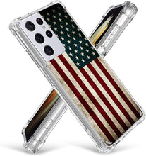 Load image into Gallery viewer, Samsung S21 Ultra 6.8&quot;,Gifun Hard PC+TPU Bumper Clear Protective Case - Redpepper Cases