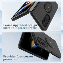 Load image into Gallery viewer, Samsung Z Fold 4 Case,Galaxy Z Fold 4 Case 5G Slim Kickstand Ring (Black) - Redpepper Cases