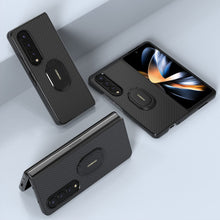 Load image into Gallery viewer, Samsung Z Fold 4 Case,Galaxy Z Fold 4 Case 5G Slim Kickstand Ring (Black) - Redpepper Cases