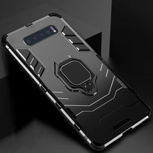 Load image into Gallery viewer, Shockproof Ring Case For Samsung Galaxy S10 Case Soft Silicone Metal Bracket Hard TPU Cover for Samsung S10 Plus Armor S10E Case - Redpepper Cases
