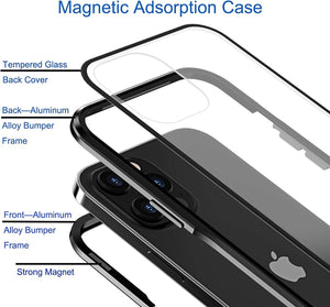 Singularity Products iPhone 12 Mini Case Magnetic Adsorption Case Black - Redpepper Cases