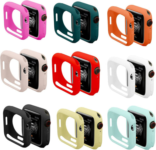 Smarmate 9-Pack Candy Color TPU Protective Bumper Case Compatible - Redpepper Cases