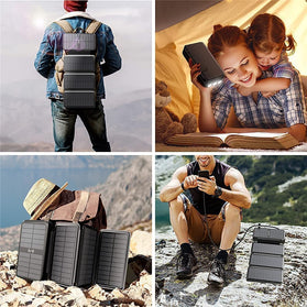 Solar-Charger-Power-Bank 43800mAh Qc3.0 Fast Charging Qi 10W Wireless Charger - Redpepper Cases