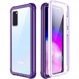 SPIDERCASE for Samsung Galaxy S20 Case, Built-in Screen Protector Fingerprint Hole Unlock Heavy Duty Full Protection Anti-Sctrach Shockproof Case for Samsung Galaxy S20 6.2” 5G 2020 - Redpepper Cases