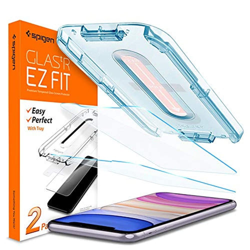 Spigen Tempered Glass Screen Protector [Glas.tR EZ Fit] Designed for iPhone 11 / iPhone XR [6.1 inch] [Case Friendly] - 2 Pack - Redpepper Cases