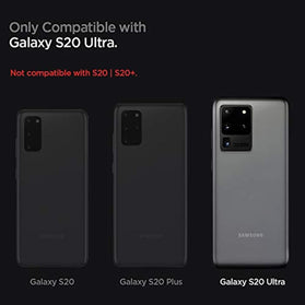 Spigen Tough Armor Designed for Samsung Galaxy S20 Ultra Case (2020) - Black - Redpepper Cases