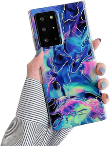 Sunswim Galaxy Note 20 Ultra Case 5G 6.9"Marble Phone Case - Blue - Redpepper Cases
