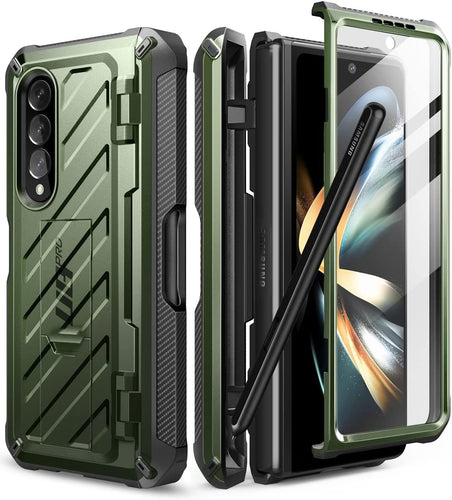 SUPCASE Unicorn Beetle Pro Case for Samsung Galaxy Z Fold 4 5G S Pen Slot Black - Redpepper Cases