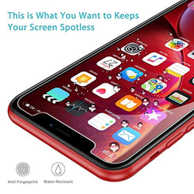 Syncwire Screen Protector for iPhone 11, iPhone XR (3-Pack), Anti-Fingerprint Tempered Glass Screen Protector (9H Hardness, 6X Stronger, Installation Frame, Bubble Free) [Not Edge to Edge] - Redpepper Cases