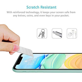 Syncwire Screen Protector for iPhone 11, iPhone XR (3-Pack), Anti-Fingerprint Tempered Glass Screen Protector (9H Hardness, 6X Stronger, Installation Frame, Bubble Free) [Not Edge to Edge] - Redpepper Cases