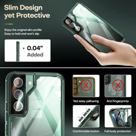 TAURI [5 in 1] Shockproof Designed for Samsung Galaxy S22 Plus Case - Redpepper Cases