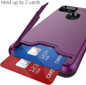 Teelevo Wallet Case for Google Pixel 4a 5G, Dual Layer Case - Purple - Redpepper Cases