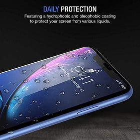 TETHYS Glass Screen Protector Designed for iPhone 11 / iPhone XR (6.1") [Edge to Edge Coverage] Full Protection Durable Tempered Glass Compatible iPhone XR/11 [Guidance Frame Include] - Pack of 3 - Redpepper Cases