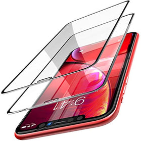 TOZO for iPhone XR / iPhone11 Screen Protector [ 3D Bent Full Frame ] Premium Tempered Glass (2 Pack) 9H Hardness for iPhone 11 (2019) / XR 6.1 inch (2018) with [Easy Installation Tool] - Redpepper Cases