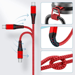 USB A to Type C Cable, Cabepow 6Ft Fast Charging 6 Feet USB Type C Cord - Redpepper Cases