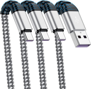 USB A to Type C Cable, Cabepow 6Ft Fast Charging 6 Feet USB Type C Cord - Redpepper Cases